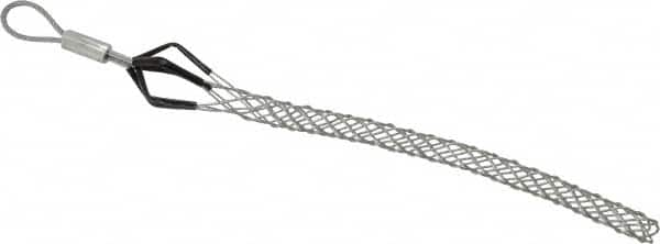 Woodhead Electrical - Flexible Eye, Closed Mesh, Steel Wire Pulling Grip - 7" Mesh, 0.37 to 0.49" Cable Diam - Strong Tooling