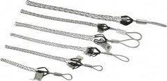 Woodhead Electrical - Flexible Eye, Closed Mesh, Steel Wire Pulling Grip Set - 5-12" Mesh, 1/4 to 1.24" Cable Diam - Strong Tooling