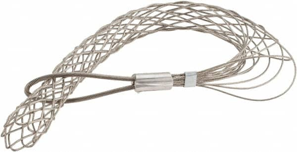 Woodhead Electrical - 2 to 2.49 Inch Cable Diameter, Tinned Bronze, Offset Loop Support Grip - 29 Inch Long, 3,760 Lb. Breaking Strength, 22 Inch Mesh Length - Strong Tooling