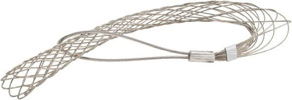 Woodhead Electrical - 2-1/2 to 2.99 Inch Cable Diameter, Tinned Bronze, Offset Loop Support Grip - 31 Inch Long, 3,760 Lb. Breaking Strength, 24 Inch Mesh Length - Strong Tooling