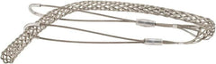 Woodhead Electrical - 3/4 to 0.99 Inch Cable Diameter, Tinned Bronze, Double Loop Support Grip - 36 Inch Long, 2,700 Lb. Breaking Strength, 26 Inch Mesh Length - Strong Tooling