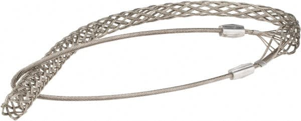 Woodhead Electrical - 1 to 1.24 Inch Cable Diameter, Tinned Bronze, Single Loop Support Grip - 39 Inch Long, 4,720 Lb. Breaking Strength, 29 Inch Mesh Length - Strong Tooling