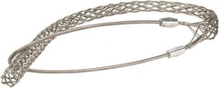 Woodhead Electrical - 1 to 1.24 Inch Cable Diameter, Tinned Bronze, Single Loop Support Grip - 39 Inch Long, 4,720 Lb. Breaking Strength, 29 Inch Mesh Length - Strong Tooling