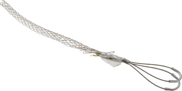 Woodhead Electrical - 3/4 to 0.99 Inch Cable Diameter, Tinned Bronze, Double Loop Support Grip - 21 Inch Long, 1,320 Lb. Breaking Strength, 14 Inch Mesh Length - Strong Tooling