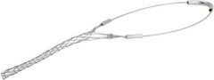 Woodhead Electrical - 0.4 to 0.56 Inch Cable Diameter, Galvanized Steel, Single Loop Support Grip - 14 Inch Long, 1,100 Lb. Breaking Strength, 5 Inch Mesh Length - Strong Tooling