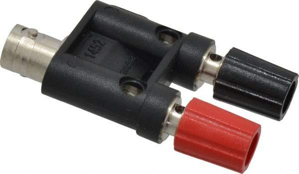 Pomona - Black Electrical Test Equipment Adapter - Use with Female BNC to Stackable Binding Posts - Strong Tooling