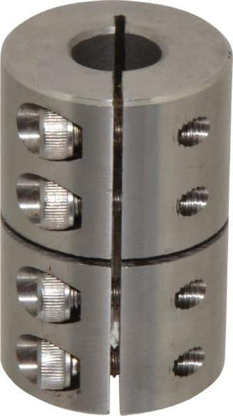 Climax Metal Products - 5/8" Inside x 1-5/16" Outside Diam, One Piece Split Clamping Collar - 2" Long - Strong Tooling