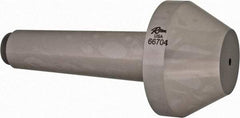 Riten - 2-3/4" Head Diam, Hardened Tool Steel Bull Nose Point Solid Dead Center - 4MT Morse Taper, 2-3/4" Point Diam, 1.077" Point Length, 2-5/64" OAL - Strong Tooling