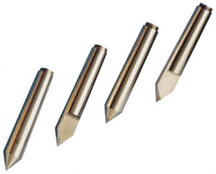 Riten - 3/4" Head Diam, Carbide-Tipped Steel Standard Point Solid Dead Center - Jarno 6 Taper, 3/4" Point Diam, 4-1/2" OAL - Strong Tooling