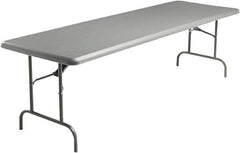 ICEBERG - 30" Long x 96" Wide x 29" High, Folding Table - Charcoal - Strong Tooling