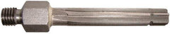 Alvord Polk - 5.04mm High Speed Steel 6 Flute Chucking Reamer - Straight Flute, 1/4-28 Threaded Shank, 1-1/2" Flute Length, 2-3/8" OAL - Strong Tooling