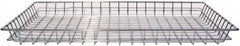 Marlin Steel Wire Products - 18" Deep, Rectangular Steel Wire Basket - 1-3/8" Perforation, 26" Wide x 2" High - Strong Tooling