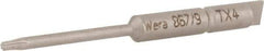 Wera - 4mm Drive, Torx Precision Screwdriver Bit - 1-3/4" OAL - Strong Tooling