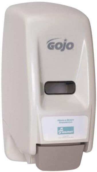 Ability One - 800 mL Liquid Hand Sanitizer Dispenser - Plastic, Hanging, White - Strong Tooling