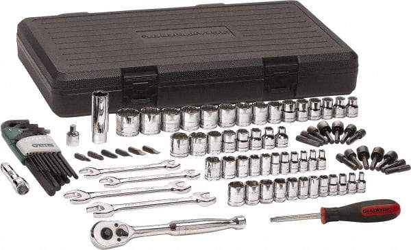 GearWrench - 88 Piece 1/4 & 3/8" Drive Mechanic's Tool Set - Comes in Blow Molded Case - Strong Tooling