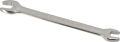 Paramount - 3/8" x 7/16" Standard Open End Wrench - 5-3/4" OAL, Double End, Full Polish Finish, 15° Head Angle - Strong Tooling