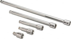 Paramount - 1/2" Drive Socket Wobble Extension Set - 5 Pieces, Includes 2, 3, 5, 10, 15" Lengths - Strong Tooling