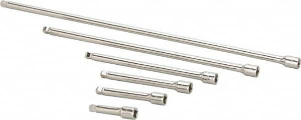 Paramount - 1/4" Drive Socket Wobble Extension Set - 6 Pieces, Includes 2, 3, 4, 6, 10, 14" Lengths - Strong Tooling