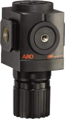 ARO/Ingersoll-Rand - 3/4 NPT Port, 290 CFM, Aluminum Heavy-Duty Regulator - 0 to 140 psi Range, 250 Max psi Supply Pressure, 1/8" Gauge Port Thread, 4.091" Wide x 7.223" High - Strong Tooling