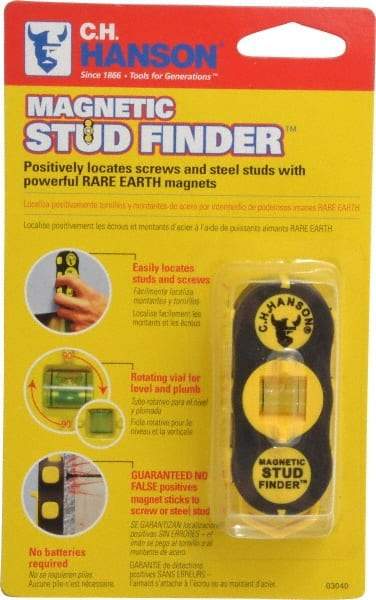 C.H. Hanson - 1" Deep Scan Magnetic Stud Finder - Detects Studs & Joists - Strong Tooling