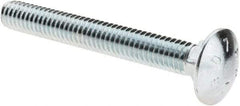 Value Collection - 5/16-18 UNC 2-1/2" Length Under Head, Standard Square Neck, Carriage Bolt - Grade 2 Steel, Zinc-Plated Finish - Strong Tooling