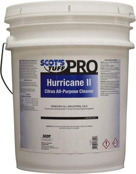 Scot's Tuff - 5 Gal Bucket Oil Removal - Liquid, Biodegradable Cleaner & Degreaser, Citrus - Strong Tooling