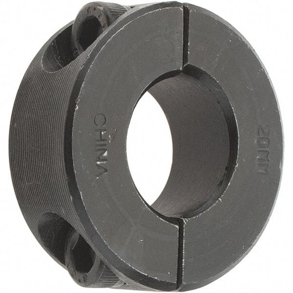 Value Collection - 20mm Bore, Steel, Two Piece Shaft Collar - 1-5/8" Outside Diam - Strong Tooling