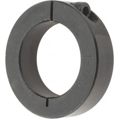 Value Collection - 1-7/16" Bore, Steel, One Piece Clamp Collar - 2-1/4" Outside Diam, 9/16" Wide - Strong Tooling