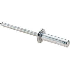 Value Collection - Size 68 Dome Head Aluminum Closed End Sealing Blind Rivet - Aluminum Mandrel, 0.376" to 1/2" Grip, 0.374" Head Diam, 0.192" to 0.196" Hole Diam, 0.748" Length Under Head, 3/16" Body Diam - Strong Tooling