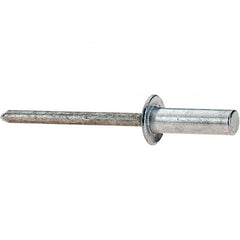 Value Collection - Size 66 Dome Head Aluminum Closed End Sealing Blind Rivet - Aluminum Mandrel, 0.251" to 3/8" Grip, 3/8" Head Diam, 0.192" to 0.196" Hole Diam, 0.656" Length Under Head, 3/16" Body Diam - Strong Tooling