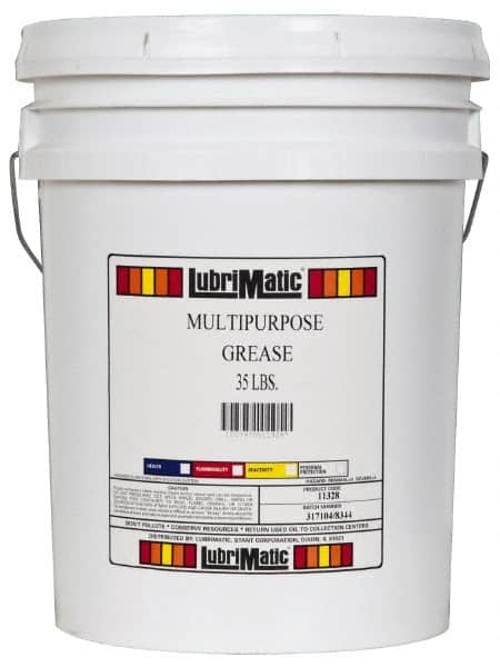 LubriMatic - 35 Lb Drum Lithium General Purpose Grease - Black, 350°F Max Temp, NLGIG 1-1/2, - Strong Tooling