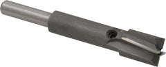 Made in USA - 15/32" Diam, 1/4" Shank, Diam, 4 Flutes, Straight Shank, Interchangeable Pilot Counterbore - Strong Tooling