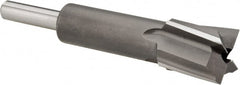 Made in USA - 11/16" Diam, 1/4" Shank, Diam, 4 Flutes, Straight Shank, Interchangeable Pilot Counterbore - Strong Tooling