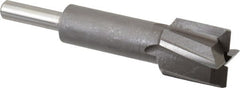 Made in USA - 23/32" Diam, 1/4" Shank, Diam, 4 Flutes, Straight Shank, Interchangeable Pilot Counterbore - Strong Tooling