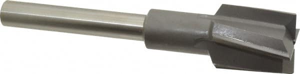 Made in USA - 1-3/16" Diam, 1/2" Shank, Diam, 4 Flutes, Straight Shank, Interchangeable Pilot Counterbore - Strong Tooling