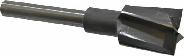 Made in USA - 1-5/16" Diam, 1/2" Shank, Diam, 4 Flutes, Straight Shank, Interchangeable Pilot Counterbore - Strong Tooling