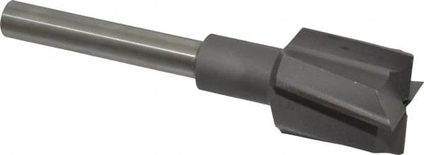 Made in USA - 1-3/8" Diam, 1/2" Shank, Diam, 4 Flutes, Straight Shank, Interchangeable Pilot Counterbore - Strong Tooling