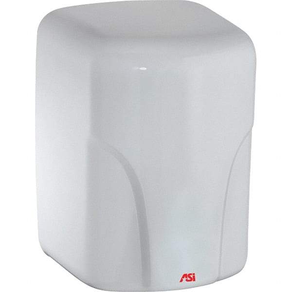 ASI-American Specialties, Inc. - 1600 Watt White Finish Electric Hand Dryer - 220-240 Volts, 7.3 Amps, 8-1/16" Wide x 11-19/64" High x 7-5/64" Deep - Strong Tooling