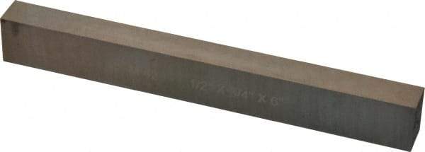 Cleveland - M42 Cobalt Rectangular Tool Bit Blank - 1/2" Wide x 3/4" High x 6" OAL, 2 Beveled Ends, 10° Bevel Angle, Ground - Exact Industrial Supply