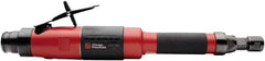 Chicago Pneumatic - 1/4" Collet, Straight Handle, Air Extended Length Die Grinder - 18,000 RPM, Rear Exhaust, 36.8 CFM, 1 hp, 90 psi, 9.5mm Inlet - Strong Tooling