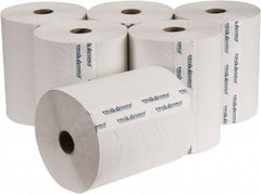 PRO-SOURCE - Hard Roll of 1 Ply White Paper Towels - 10" Wide, 800' Roll Length - Strong Tooling