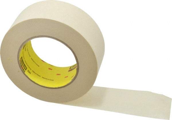 3M - 2" Wide x 60 Yd Long Tan Paper Masking Tape - Series 234, 5.9 mil Thick, 27 In/Lb Tensile Strength - Strong Tooling