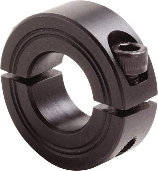 Climax Metal Products - 19mm Bore, Steel, Two Piece Clamp Collar - 1-5/8" Outside Diam - Strong Tooling