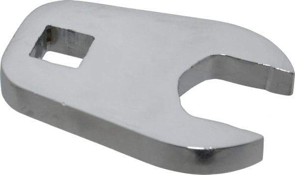 Proto - 15/16" 1/2" Drive Full Polish Chrome Open End Crowfoot Wrench - 1-15/16" Head Diam x 3/8" Head Thickness, 1-31/32" OAL - Strong Tooling