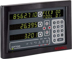 Newall - 3 Axes, Microsyn 2G & Spherosyn 2G Compatible DRO Counter - LED Display, Programmable Memory - Strong Tooling