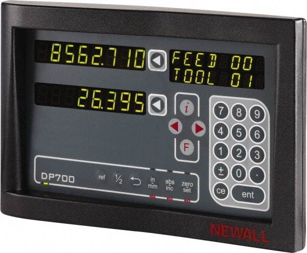 Newall - 2 Axes, Microsyn 2G & Spherosyn 2G Compatible DRO Counter - LED Display, Programmable Memory - Strong Tooling