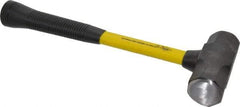 NUPLA - 3 Lb Head, 14" Long Sledge Hammer - Steel Head, 4-3/4" Long Head, Fiberglass Handle - Strong Tooling