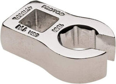 Proto - 11mm 6 Point 3/8" Drive Chrome Flare Nut Crowfoot Wrench - 15/16" Head Diam x 1/4" Head Thickness, 1-1/2" OAL - Strong Tooling