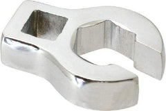 Proto - 15mm 6 Point 3/8" Drive Chrome Flare Nut Crowfoot Wrench - 1-11/32" Head Diam x 1/4" Head Thickness, 1-11/16" OAL - Strong Tooling