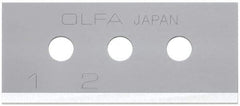 Olfa - 10 Piece Steel Safety Blade - 40mm OAL - Strong Tooling